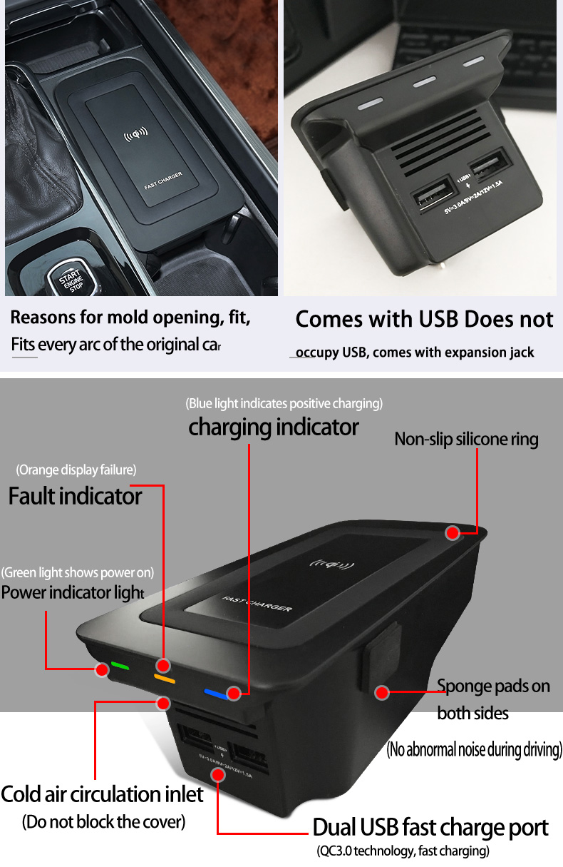 Chargeur rapide sans fil pour  - Wireless Phone Charger Pad avis et prix